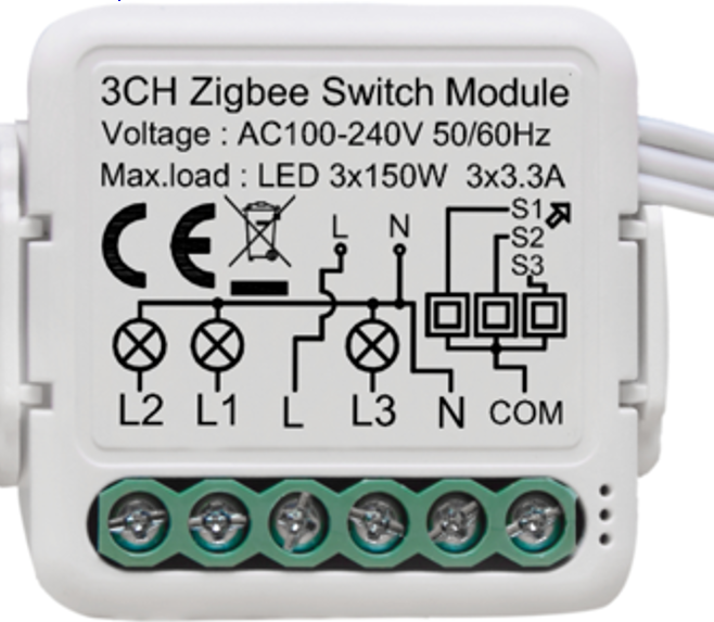3G ZIGBEE RELAY WITH NEUTRAL LINE